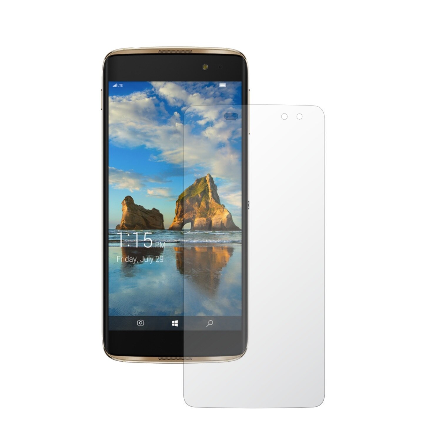 Set 2 Folii Protectie Ecran, Acoperire Totala, Adezive si Foarte Flexibile, Invisible Skinz Ultra-Clear HD pentru Alcatel Idol 4S