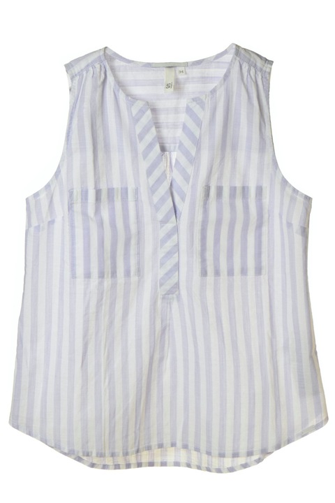 Camasa dama, s.Oliver, Bumbac, Alb/Violet, 36 EU