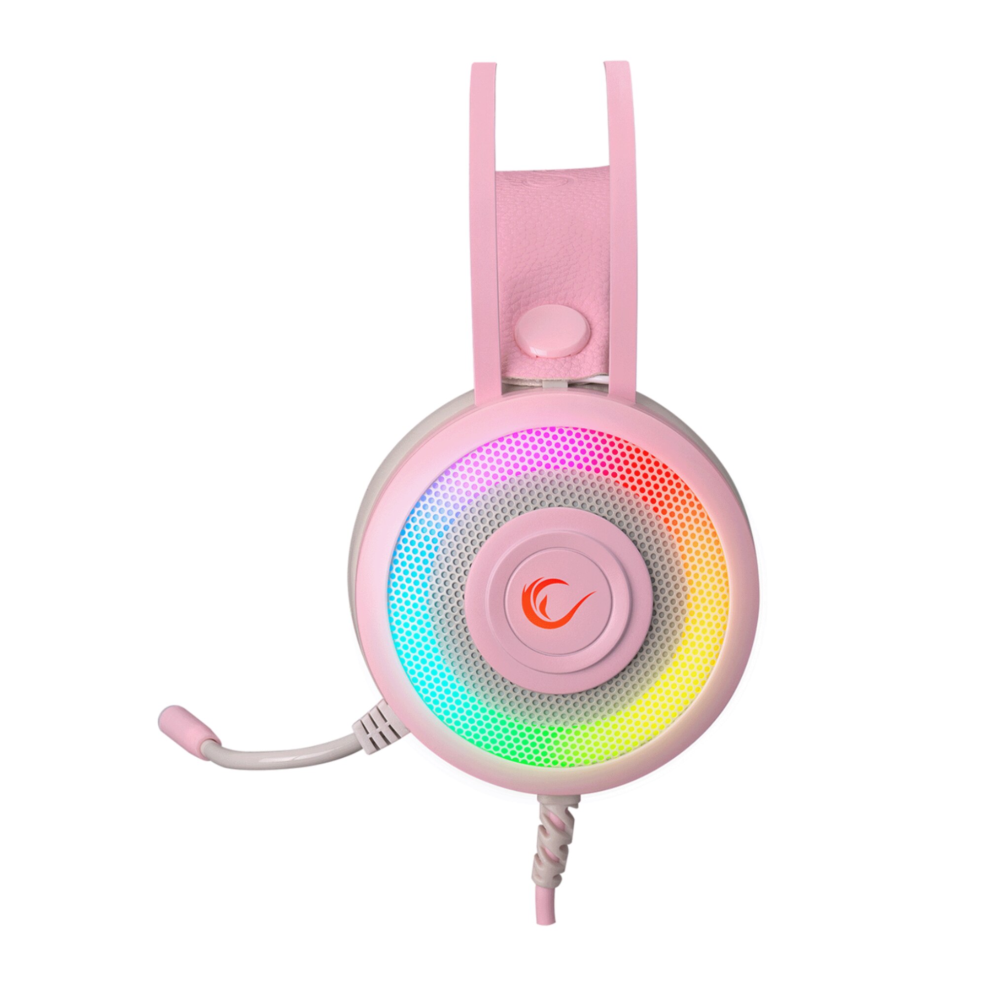 Casti gaming Rampage Miracle X3 PLUS Roz, Sunet-Surround, 7.1 ...