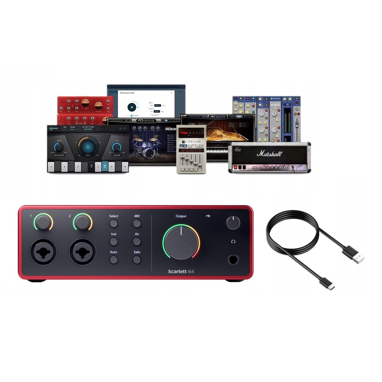 Interfata audio USB Focusrite Scarlett 4i4 4th Gen, 2
