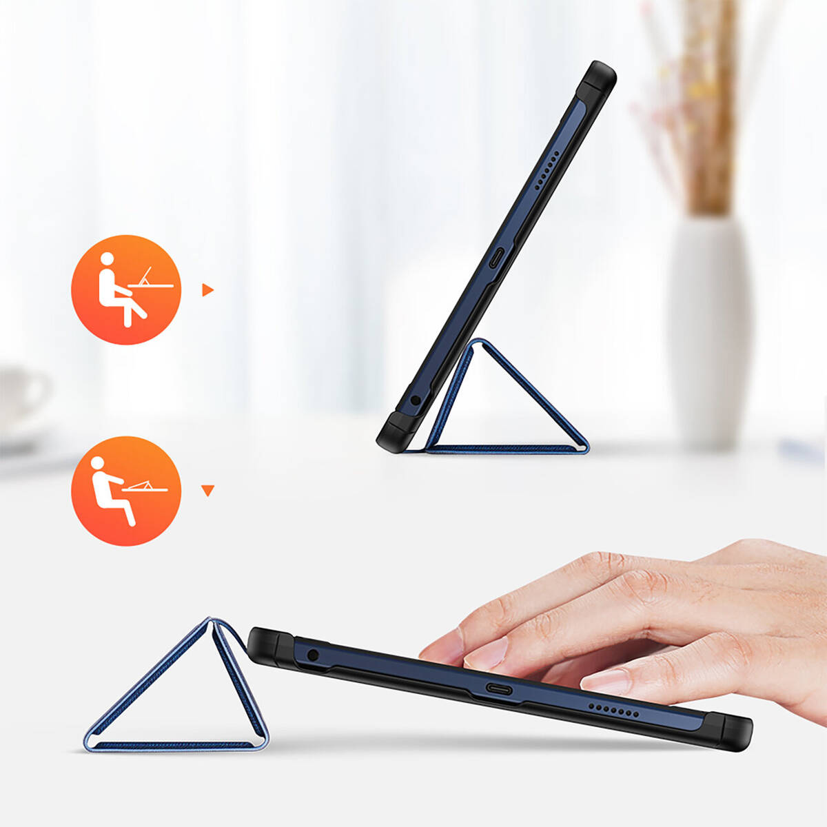 Husa tableta, Dux Ducis, Policarbonat, pentru Lenovo Tab M10, Albastru