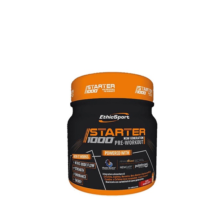 Pre-Workout, carbohidrati, arginina, bcaa, 400g, portocale rosii, Fara gluten, Energie, Citrulina, Inainte de antrenament