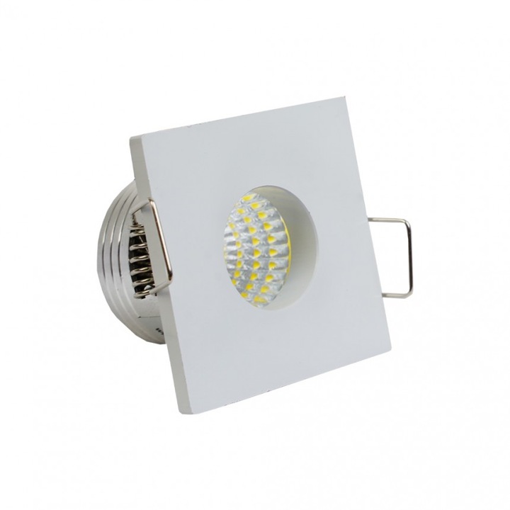 Луничка Lightex, Звездно небе, HL0092WH, 220V, 1W, 4000K, Алуминий, 40mmx40mm, 30mm, Бял