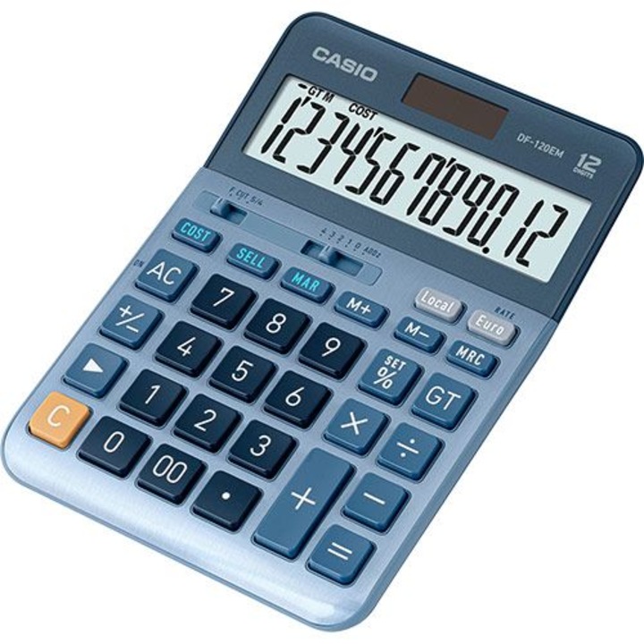 Casio DF-120EM Настолен калкулатор Син, Калкулатор