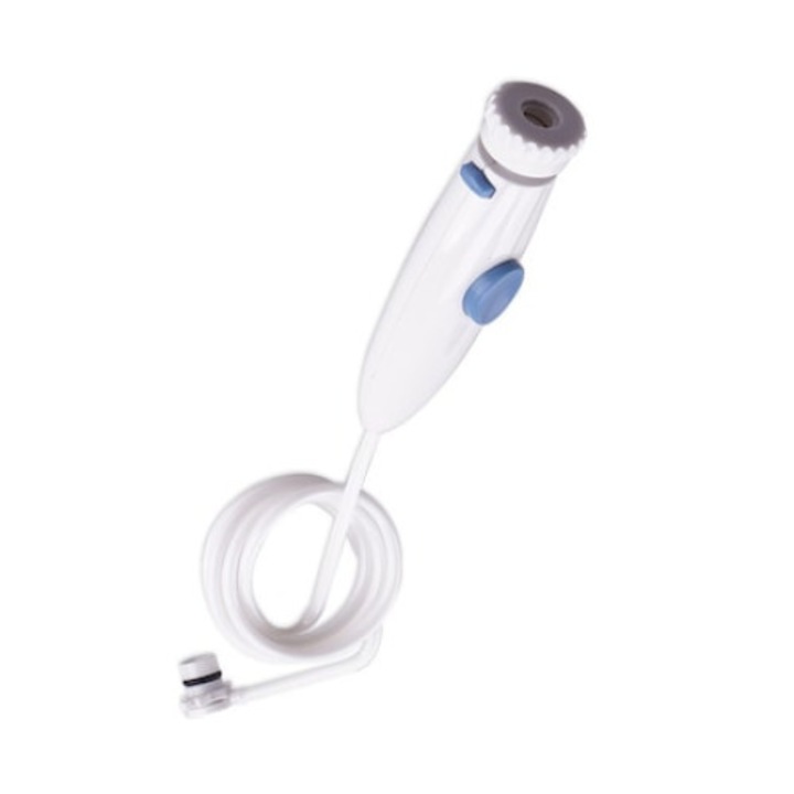 Maner cu furtun pentru irigator bucal, Compatibil cu WaterPik Ultra Water Flosser WP-100/400/450/660, Plastic, Albastru/Alb