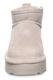 BEARPAW, Retro bebújós nyersbőr csizma, Világosszürke, 35 EU