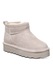 BEARPAW, Retro bebújós nyersbőr csizma, Világosszürke, 35 EU
