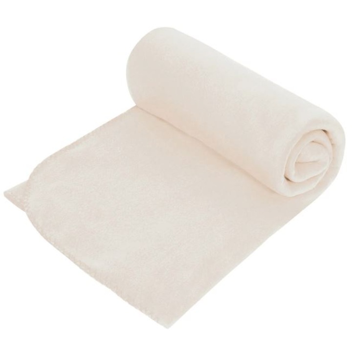 Patura pufoasa, alba, pentru pat de 2 persoane, 240x220cm