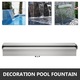 Fantana pentru piscina, otel inoxidabil, cascada, dreptunghiulara, 30x11, 5x8cm, argintiu