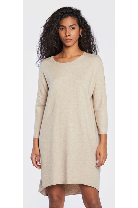 Дамска рокля, Moss Copenhagen, 301153115, вискоза, бежово, Бежов