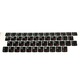 Стикери за 1бр. лаптоп клавиатура, кирилица, черен мат 12.5 х 14 мм.