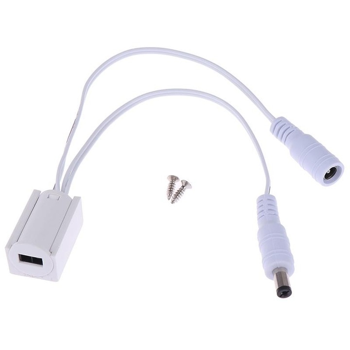 Intrerupator cu Senzor 12mm pentru Banda LED, Mufa DC 12-24V, Max 60W – Control Eficient pentru Iluminat LED