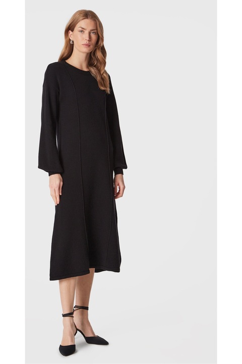 Дамска рокля United Colors Of Benetton вълна 301273530, Черен