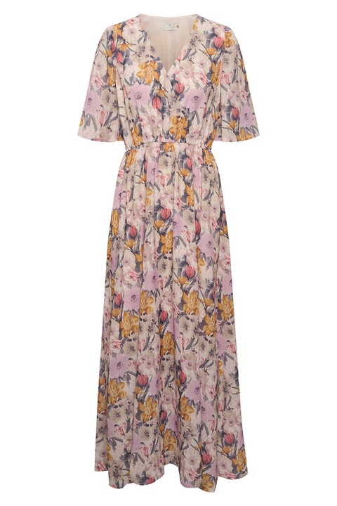 Дамска рокля, Kaffe, 302105465, Полиестер, Многоцветна, Многоцветен