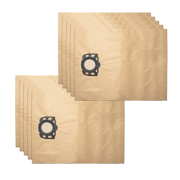 Set 10 saci compatibili cu aspiratorul KARCHER WD4, WD5, WD6, 2.863-005.0, 2 straturi de hartie