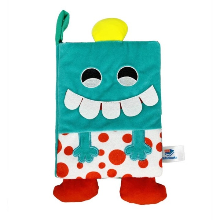 Carte senzoriala bebe, cu picioruse, educativa pentru bebelusi, 18.5 x 15 x 3 cm, Empria, Croco