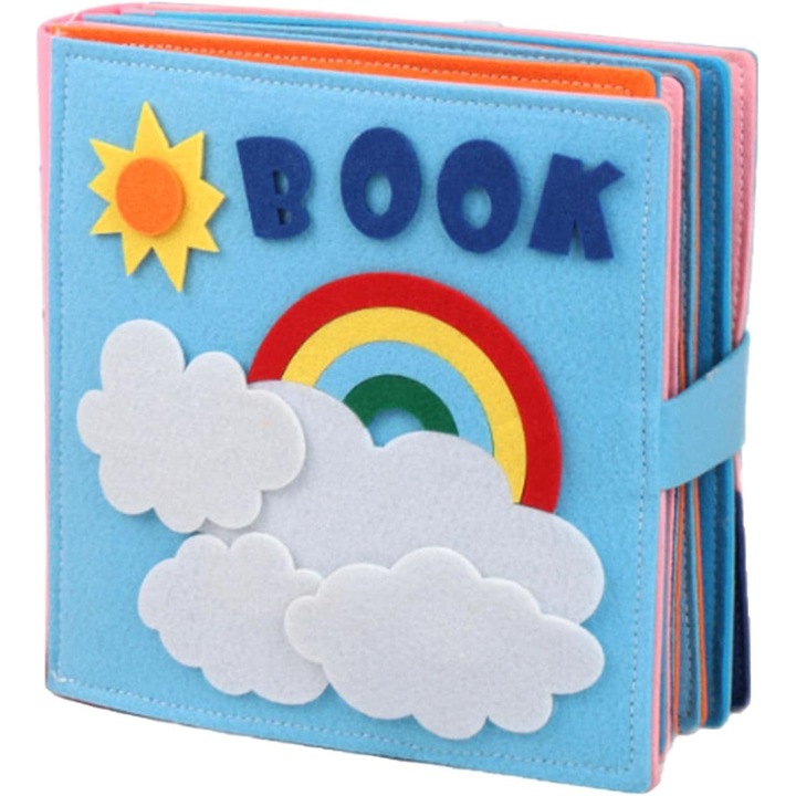 3D сензорна книжка за Монтесори бебета FIRSTBOOK