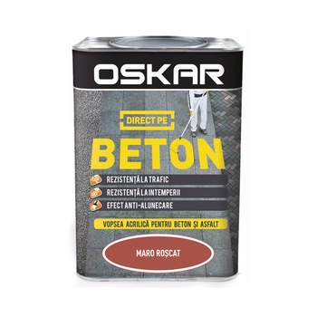 Vopsea Oskar Direct pe Beton Maro Roscat 0.75l Vopsea Oskar Direct pe Beton Maro Roscat 0.75l