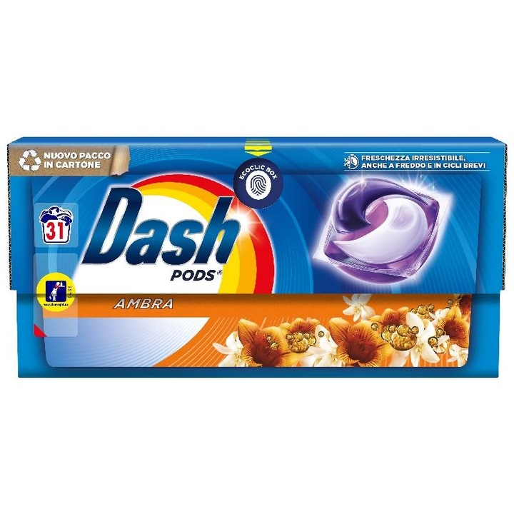Detergent pernute Dash cu ambra 706, 8 g 31spalari