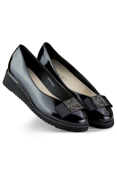 Pantofi dama, Piele ecologica, Negru, 39 EU