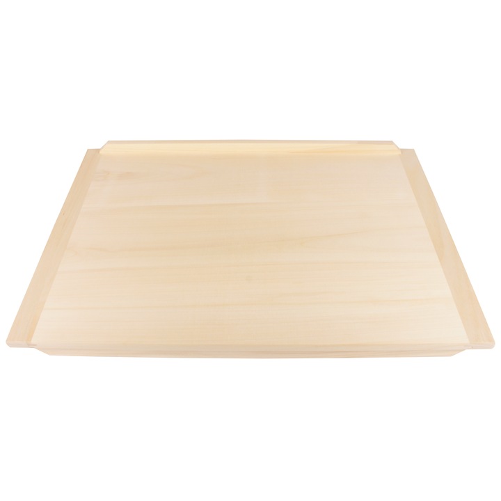 Platou de patiserie din lemn, Pentru prepararea aluatului, Copt, Treburi in bucatarie, Pentru servirea felurilor de mancare si a meselor, Fata-verso, Culoare crem, Mic, Woodcarver, 60x40 cm