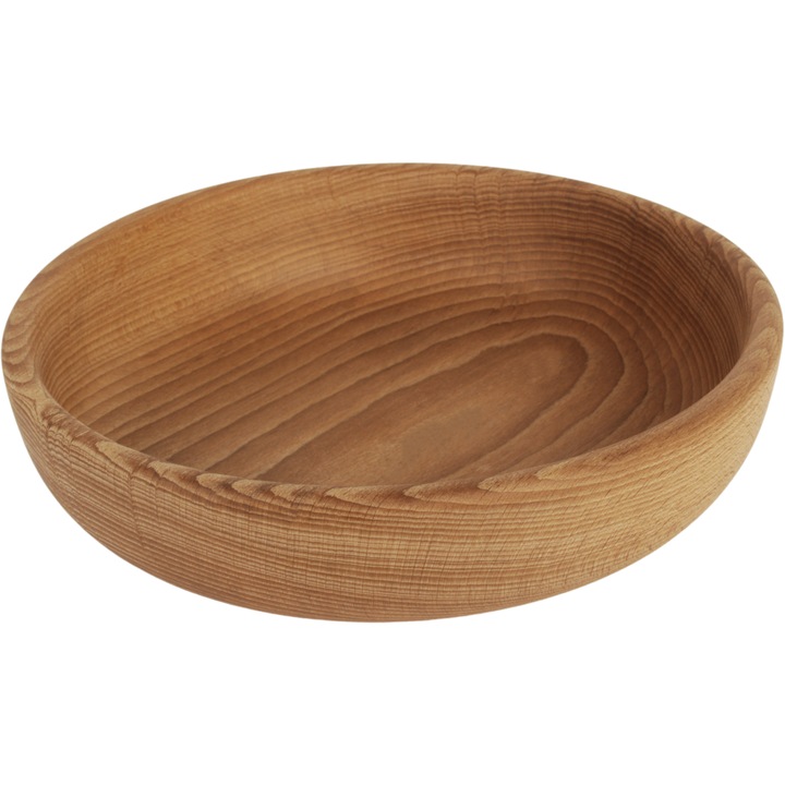 Bol din lemn, Castron pentru servirea gustarilor, Nucilor, Salatelor, Felurilor de mancare, Aperitivelor, Elegant, Decorativ, Impregnat, Woodcarver, 22 x 6 cm