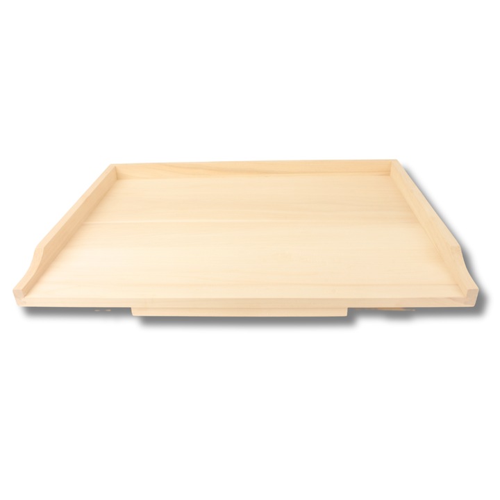 Platou de patiserie din lemn, Pentru prepararea aluatului, Copt, Treburi in bucatarie, Pentru servirea felurilor de mancare si a meselor, Fata-verso, Culoare naturala plop, Mare, Woodcarver, 75x60 cm