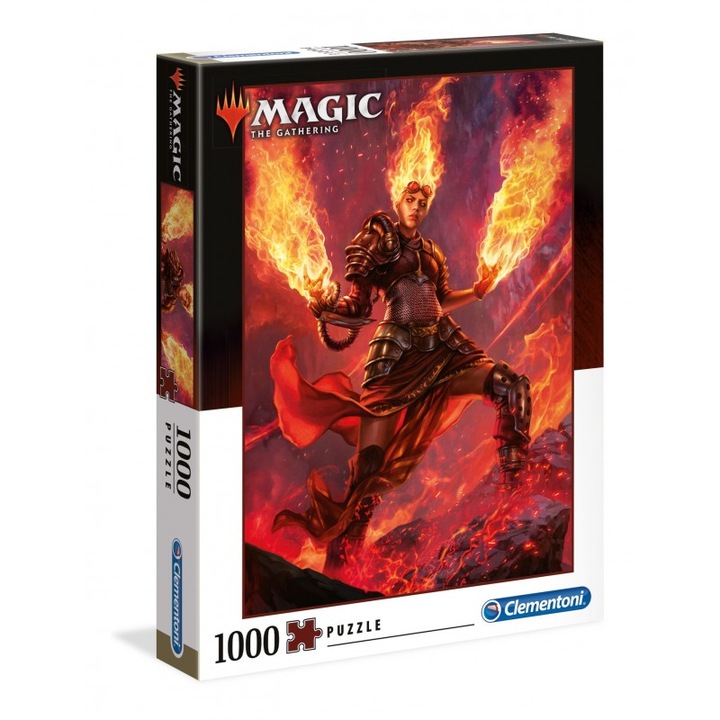 Картонен пъзел 1000 части, Magic The Gathering, Червен +10г