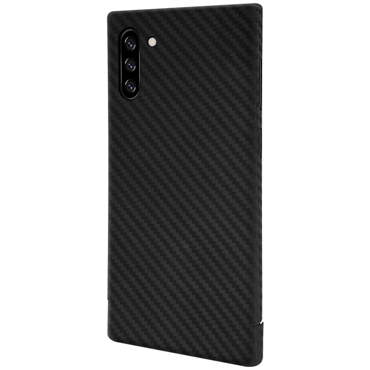 Husa Protectie pentru Samsung Galaxy Note 10 5G N971 / Note10 N970, CarbonSeries, Precision Fit, U-833, Deep Dark
