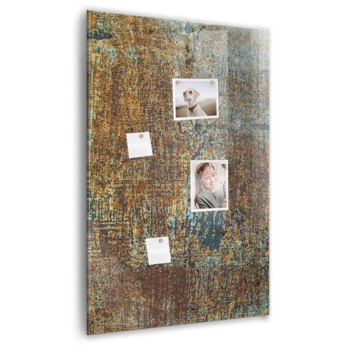 Tabla magnetica. Sticla. Rugini. 60 cm x 90 cm. Maro. 00089002