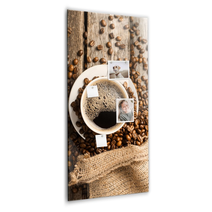 Tabla magnetica. Sticla. Cafea. 60 cm x 120 cm. Maro. 00260295