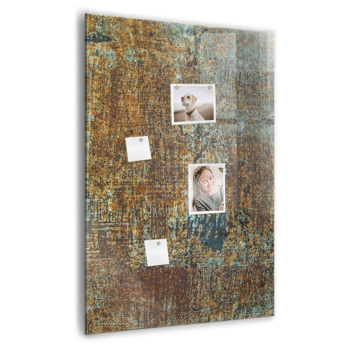 Tabla magnetica. Sticla. Rugini. 70 cm x 100 cm. Maro. 00089002