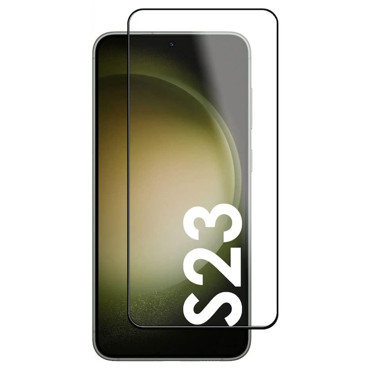 Folie de protectie Mobilesmart pentru Samsung Galaxy S23, sticla securizata Full Glue