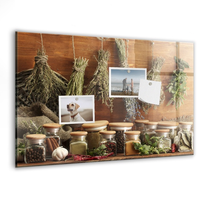 Tabla magnetica. Sticla. Condimente. 60 cm x 40 cm. Multicolor. 00027294