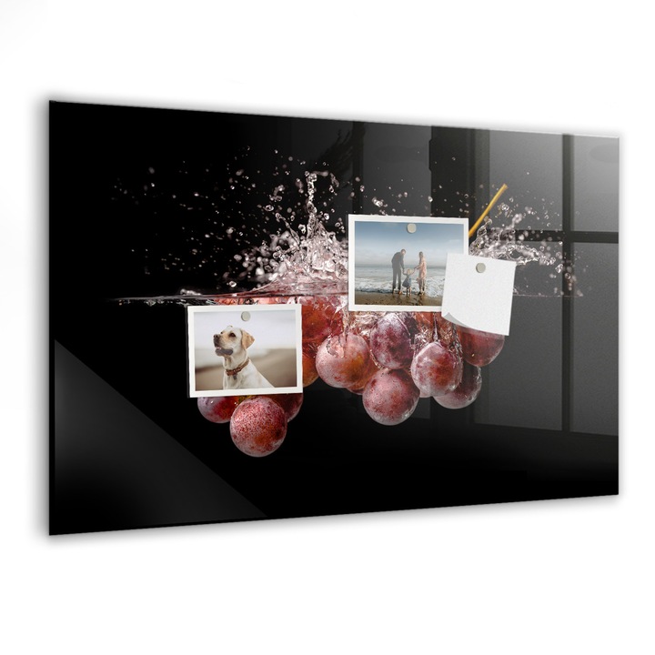 Магнитна дъска Tulup, грозде, 60 cm x 40 cm, Многоцветен