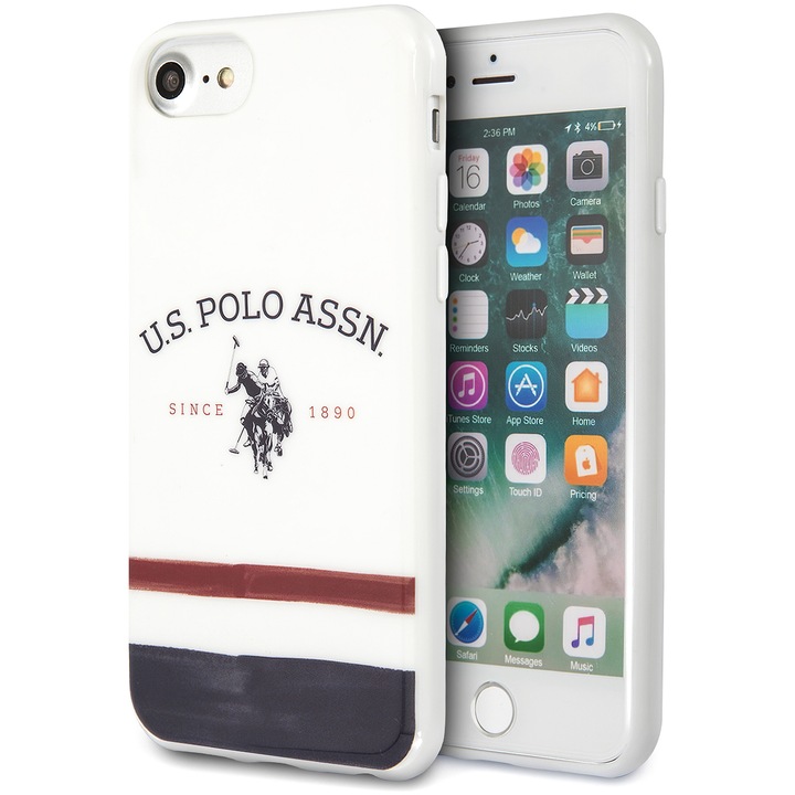 Husa Protectie pentru Apple iPhone SE (2022) / SE (2020) / 8, Tricolore, Elite Armor, U-705, Arctic Snow