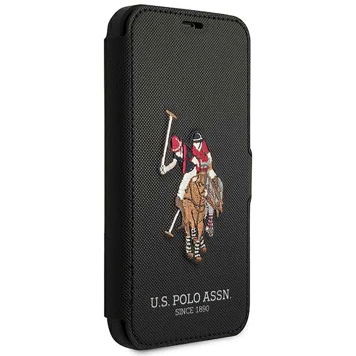 Husa Protectie pentru Apple iPhone 12 mini, Embroidery Book, Elite Armor, U-536, Deep Dark