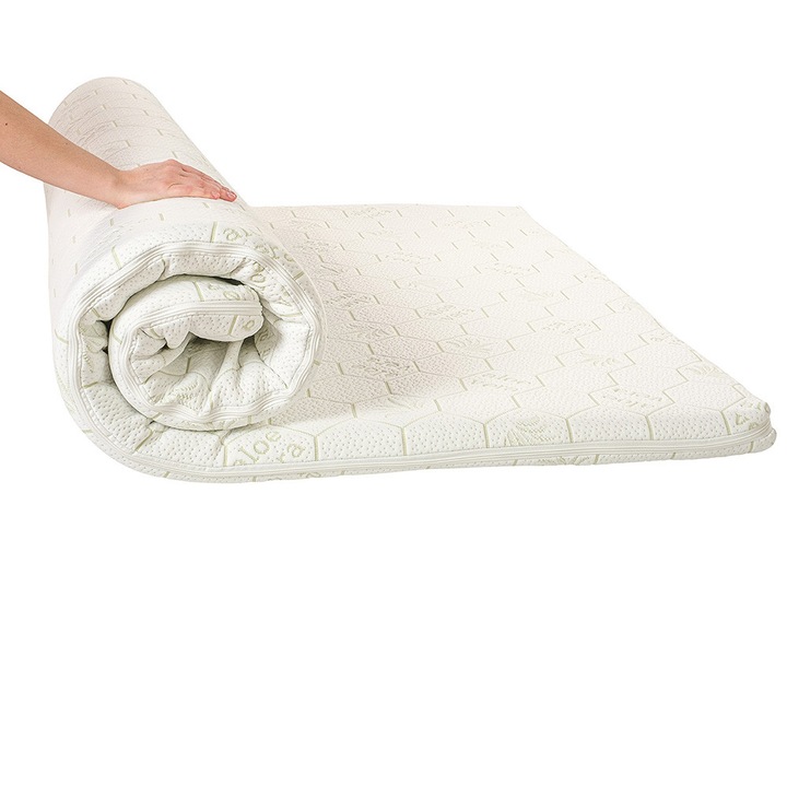 Topper Memory Complete 5cm cu Husa Aloe Wellness 160x200