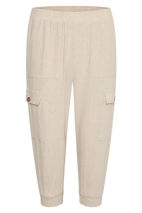 Női nadrág, Kaffe, 302185511, viszkóz, bézs, Bézs