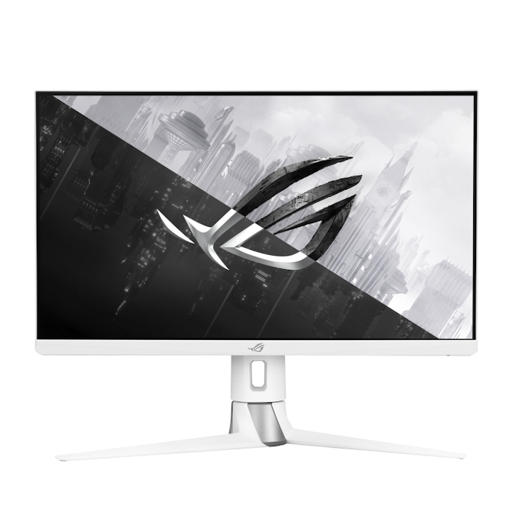 Монитор Gaming, Asus, ROG Strix XG27AQ-W, 27", IPS, 2560x1440, QHD, 1ms, DP - USB-A - HDMI - Audio, 170 Hz, ELMB SYNC, Compatibil G-SYNC, Бял
