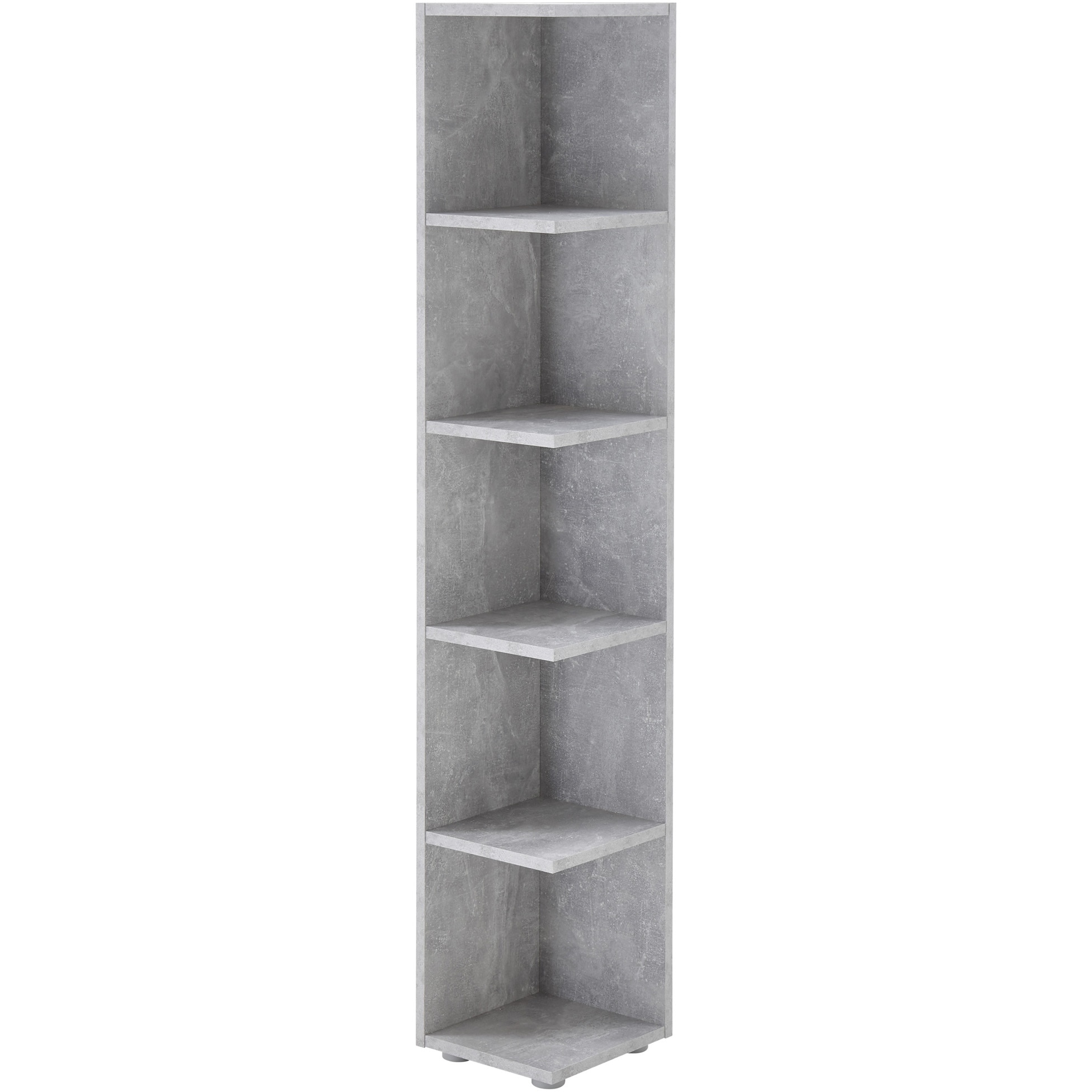 Etajera colt Corner LIGHT, 5 compartimente, dimensiune 24x142x26