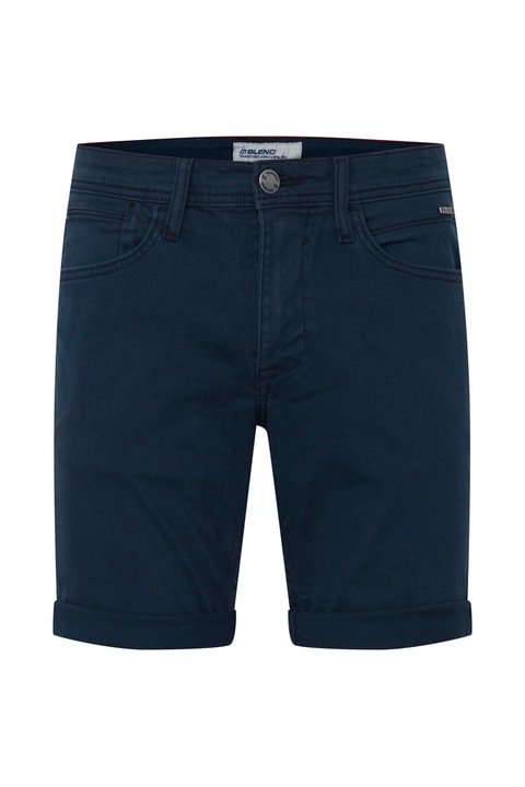 Férfi nadrág, keverék, pamut, sötétkék,