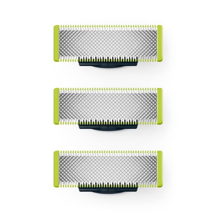 Комплект от 3 резервни части OneBlade, за QP6523 QP220 QP2523 QP2530, зелен