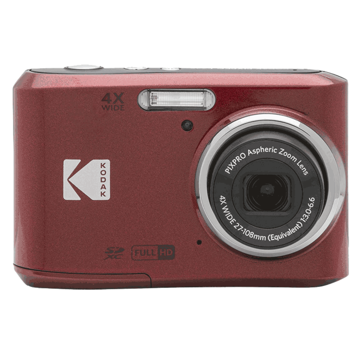 Aparat Foto Kodak PixPro FZ45, 16 MP, Zoom 4X, Vlogging, Full HD – 1080p, Rosu