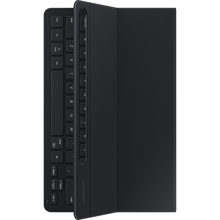 Husa Protectie Cu Tastatura pentru Samsung Galaxy Tab S9, Book Cover Keyboard Silm, Elite Armor, U535, Deep Dark