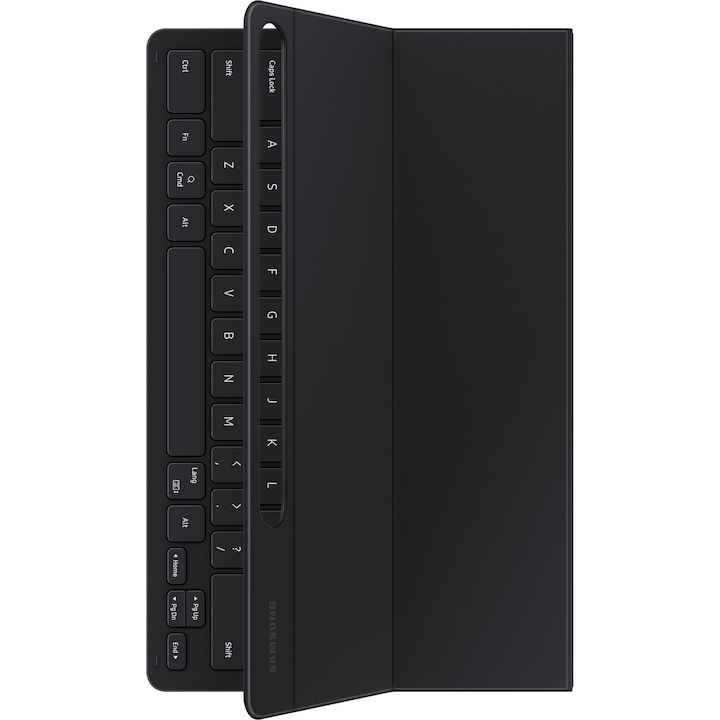 Husa Protectie Cu Tastatura pentru Samsung Galaxy Tab S9+, Book Cover Keyboard Silm, Elite Armor, U548, Deep Dark