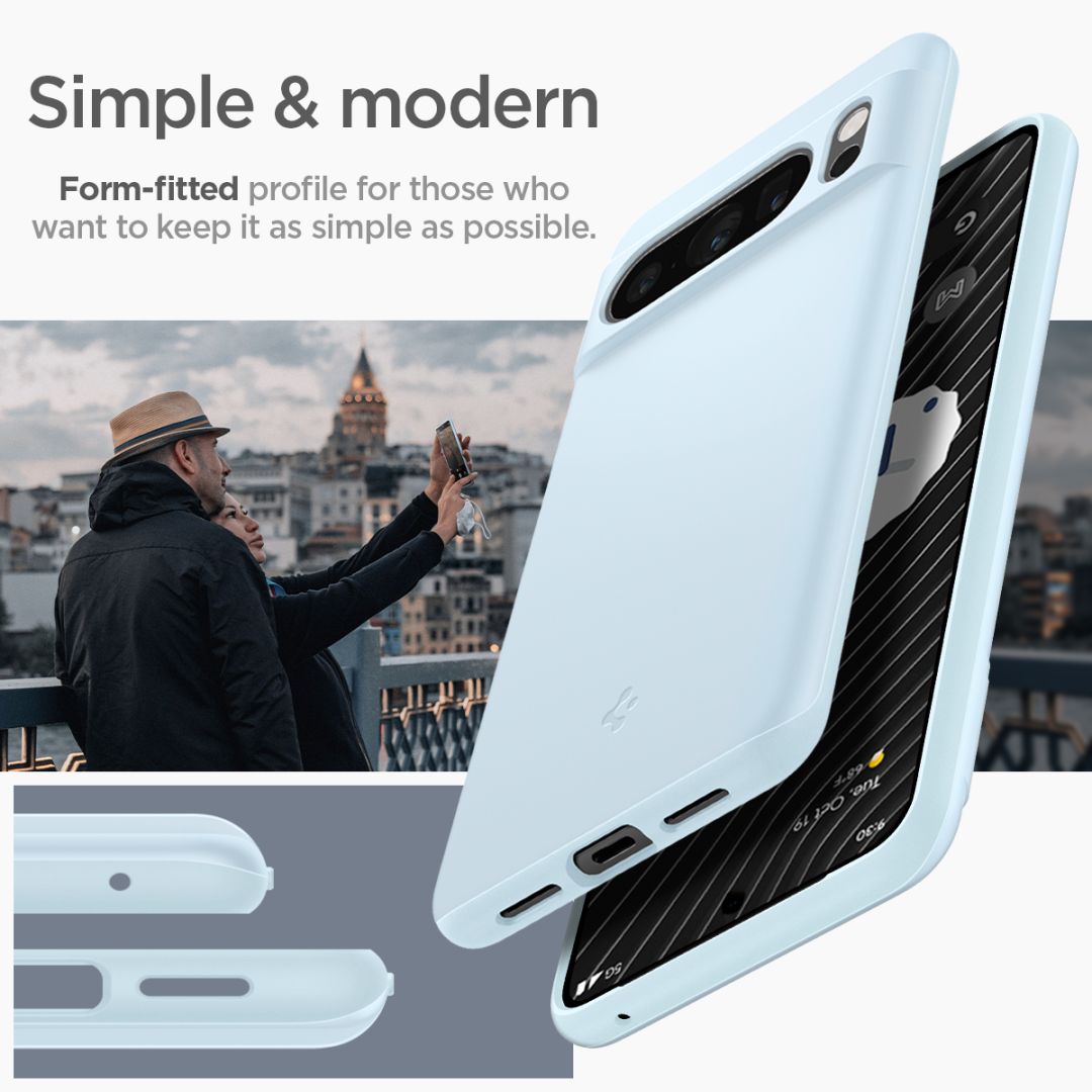 Spigen Thin Fit, mute blue - Google Pixel 8 Pro