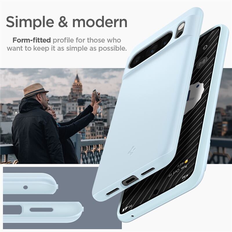 Spigen Thin Fit, mute blue - Google Pixel 8 Pro