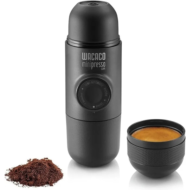 Преносима кафе машина Wacaco Minipresso GR за смляно кафе