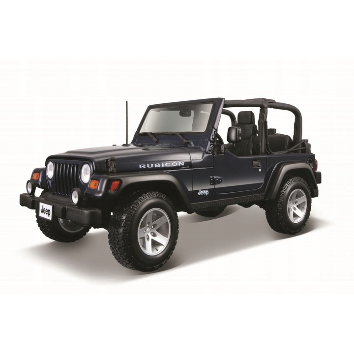 Masina Jeep Wrangler, Maisto, Plastic\Metal, Negru
